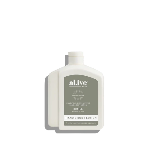 Al.Ive 650ml Lotion Refill - Willow Gum & Lemon Myrtle