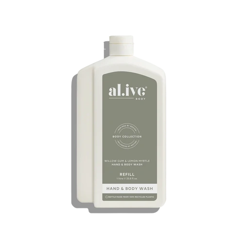 Al.Ive 1Litre Wash Refill - Willow Gum & Lemon Myrtle