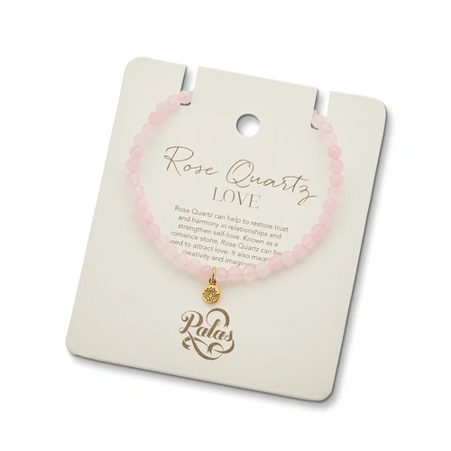 Palas Rose Quartz 'Love' Healing Gem Bracelet
