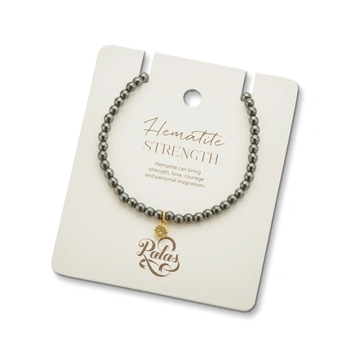Palas Hematite 'Strength' Healing Gem Bracelet