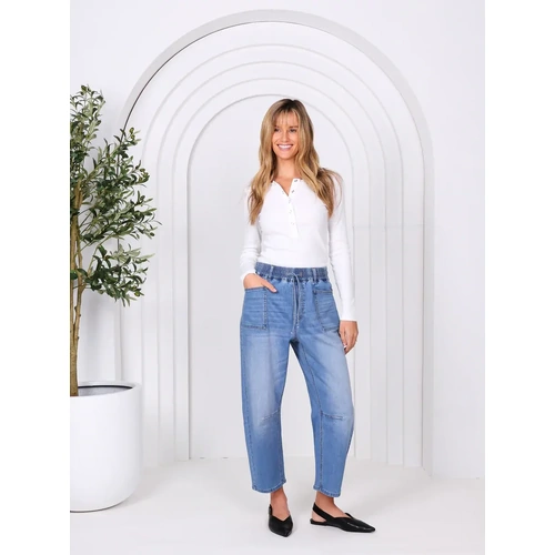 Monaco Jeans Leo Barrel Jeans -  Blue