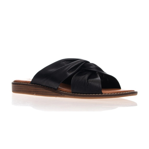 Alfie & Evie Penne Slide - Black [Size: 39]