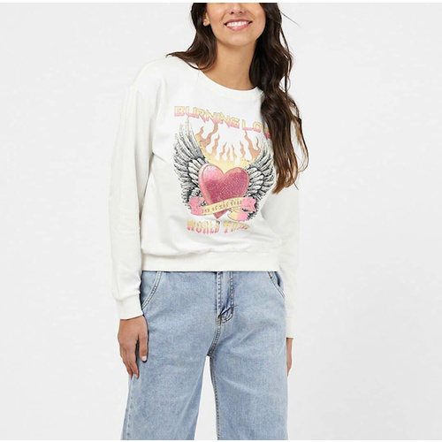 Burning Love Sweater - White [size: 8]