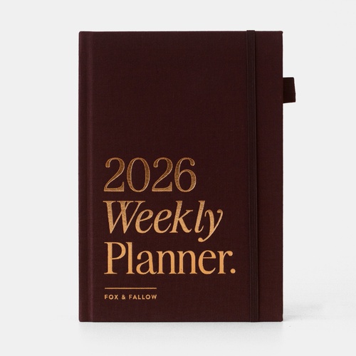 Fox & Fallow Vertical Planner - Chocolate