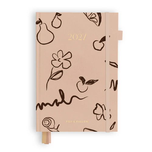 Fox & Fallow 2027 A5 Vertical Planner - Amalfi Latte