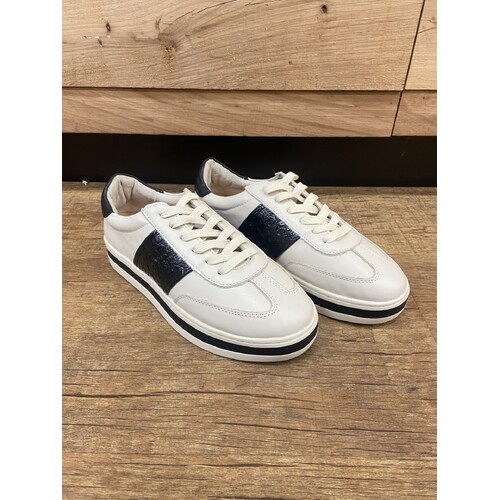 Alfie & Evie Promise W Leather Sneaker - Cream Black Croc