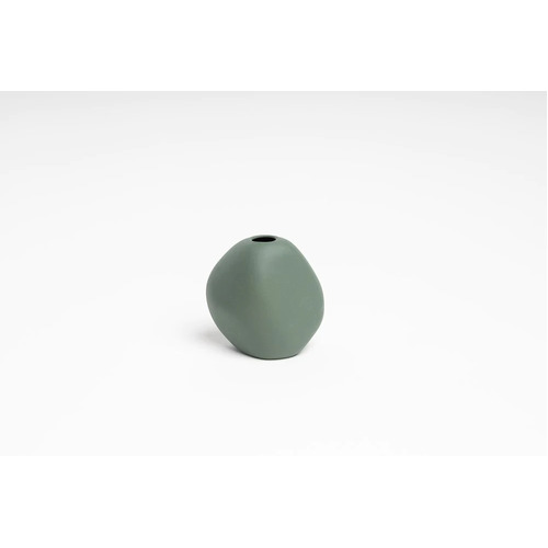 Ned Collections Harmie Vase Pebble - Forest Green