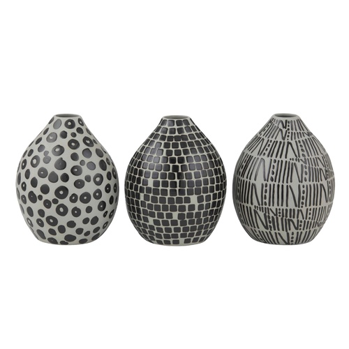 Amalfi BISQUE VASE -Black