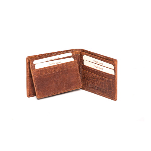 Rugged Hide Jaipur Wallet - Brandy