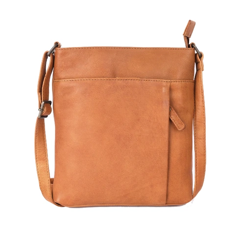 Rugged Hide Barcelona Crossbody Bag - Tan