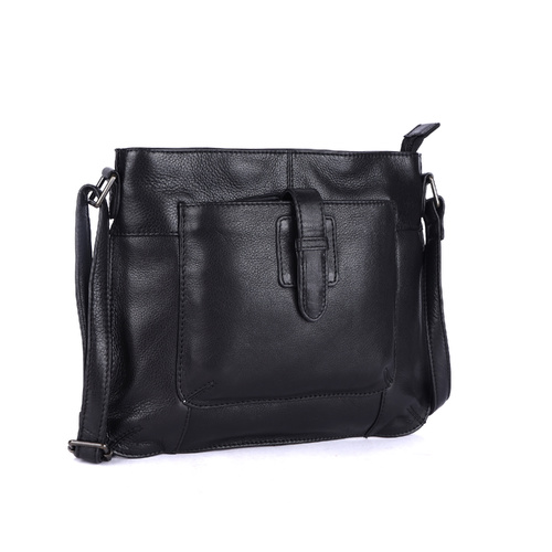 Rugged Hide Sorrel Bag - Black