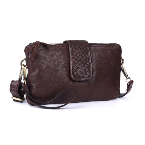 Rugged Hide Evie Crossbody Bag - Brown