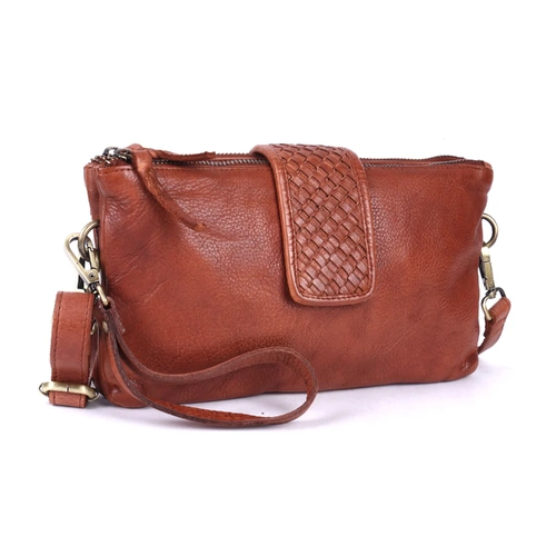 Rugged Hide Evie Crossbody Bag - Cognac