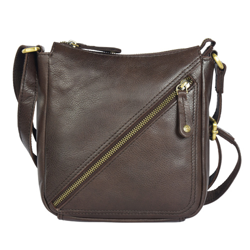 Rugged Hide Beatrice Crossbody Bag - Brown