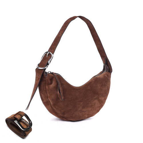 Rugged Hide Indie Crossbody Bag - Brown