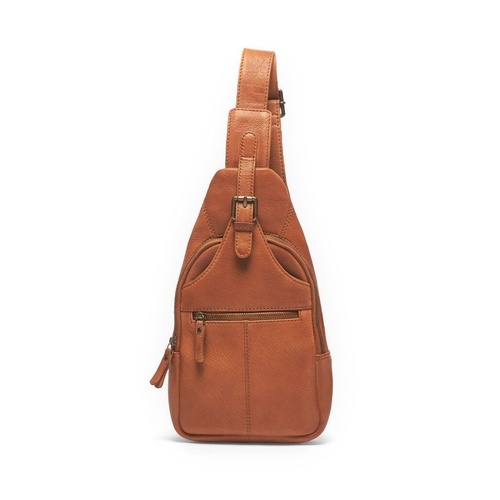 Rugged Hide Mika Sling Bag - Tan