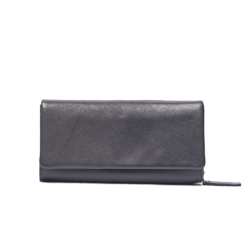 Rugged Hide Ashley Wallet - Black