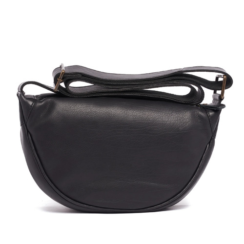 Rugged Hide Annalise Leather Crossbody Bag - Black