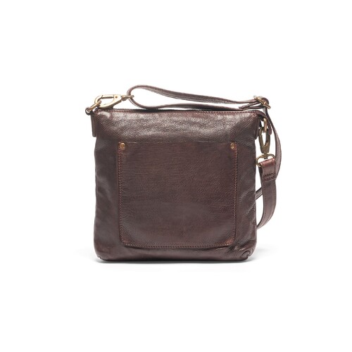 Rugged Hide Jackie Crossbody with Pocket - Brown