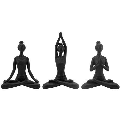 NF Living Yoga Ladies Matte Black 3 Assorts [Position: Sitting]
