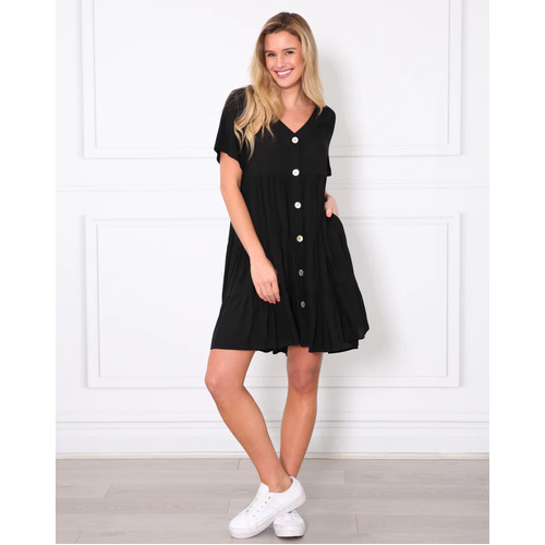 Leoni Byron Dress - Black [Size : 12]
