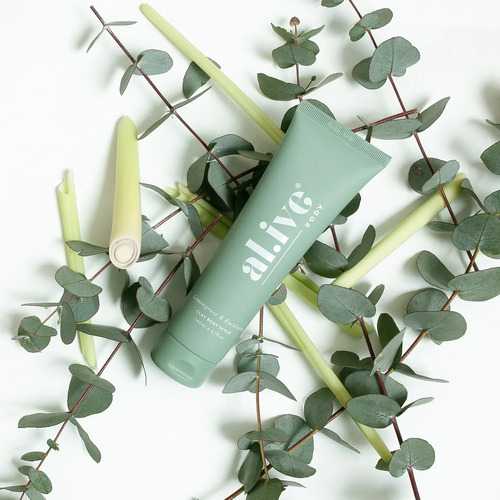 Al.ive Body Clay Body Scrub 140ml - Lemongrass & Eucalyptus
