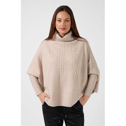 Stella+Gemma Joey Poncho - Tan