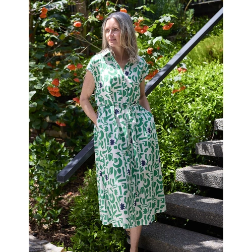 Stella + Gemma Marley Dress - Spring Green Geo