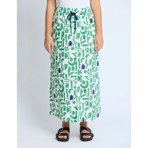Stella + Gemma Amy Skirt - Spring Green Geo