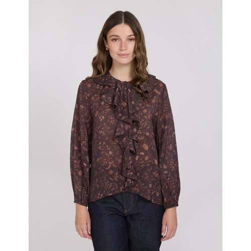 Stella + Gemma Colette Blouse - Cacao Jardin