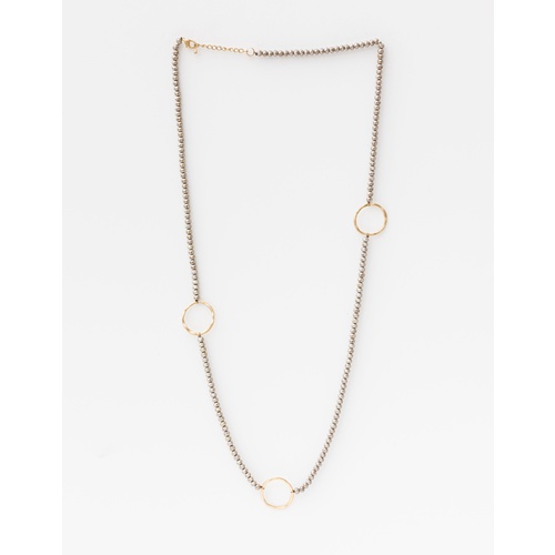 Stella+Gemma-Bead with Gold Necklace