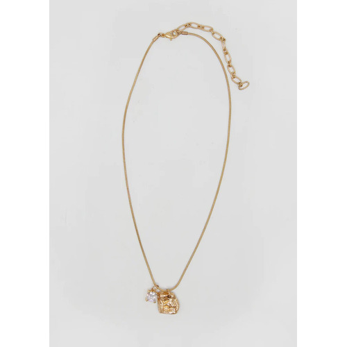 Stella+Gemma Gold Nugget Crystal Necklace