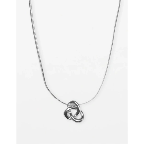 Stella+Gemma Knot Necklace - Silver