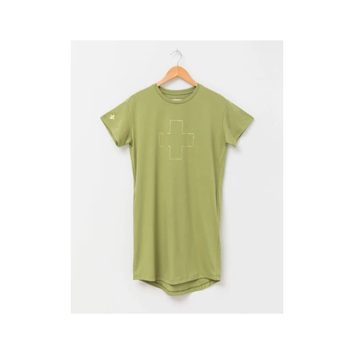 Stella+Gemma-Malia Dress-Khaki Gold Logo