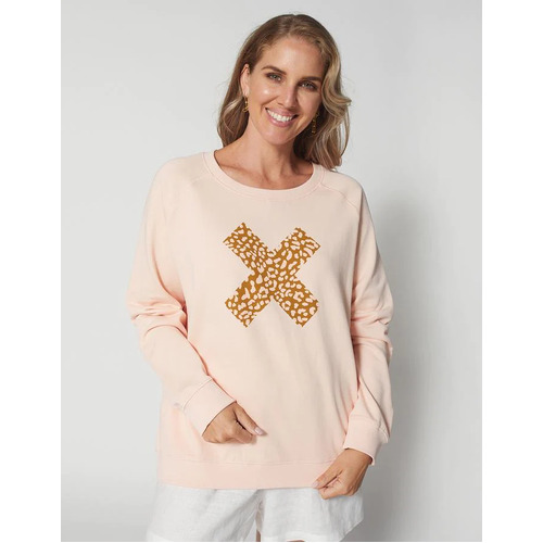 Stella+Gemma Bronze Safari Sweater - Blush [Size: 10]