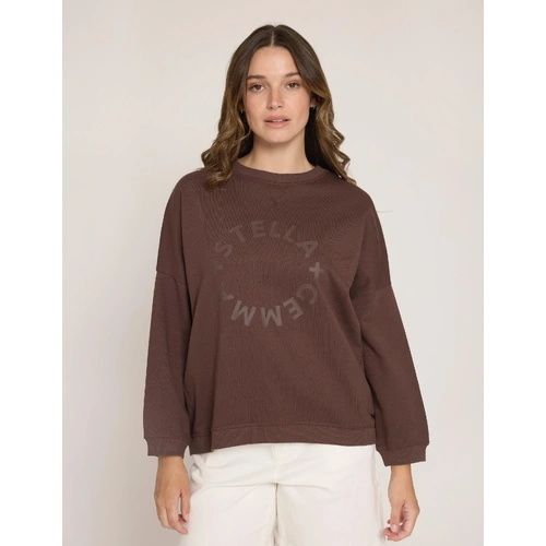 Stella + Gemma Newport Relaxed Crew - Chocolate