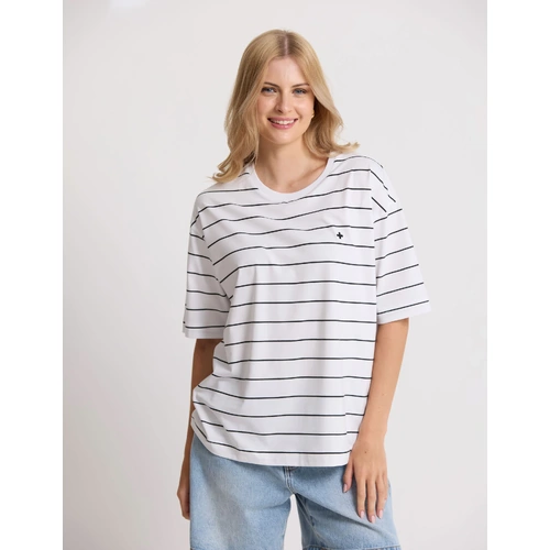 Stella+Gemma Porter Tee - White and Black