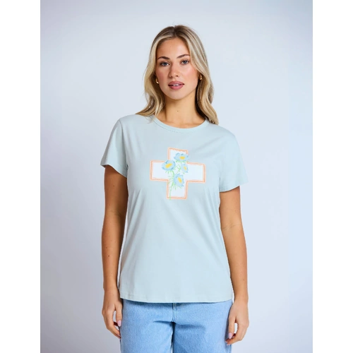 Stella+Gemma Classic Tee Postcard Cross - Duckegg