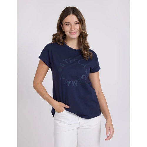 Stella + Gemma Soho Cuff Crew - Navy