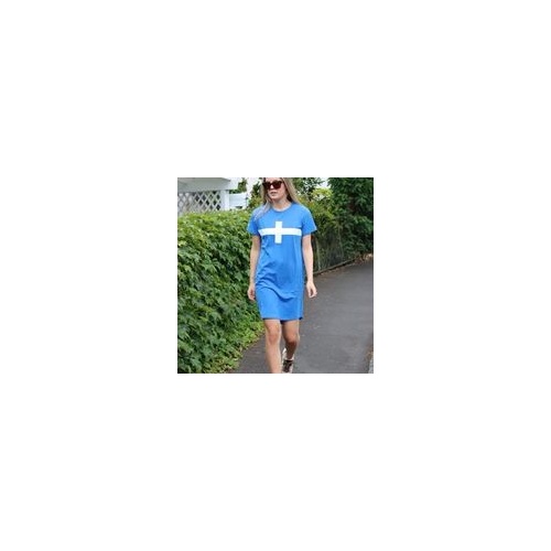 Stella+Gemma-Cobalt White Cross Dress [Size: 10]