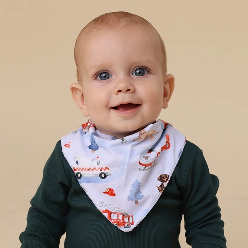 Snuggle Hunny Organic Dribble Bib - To The Rescue