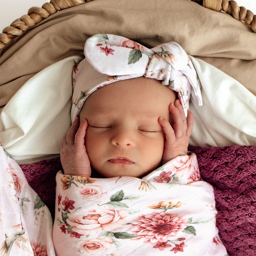 Snuggle Hunny Organic Topknot - Birds & Blooms