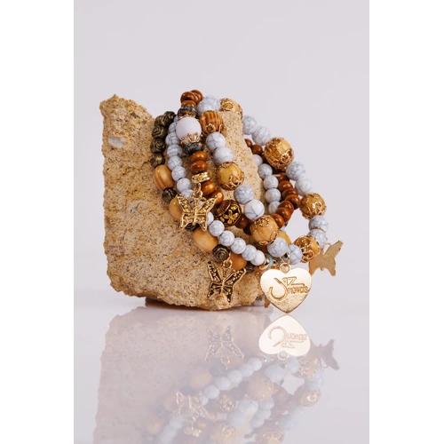 Jaz Flowers Stretchy Doodah Stack Bracelet - Shirley