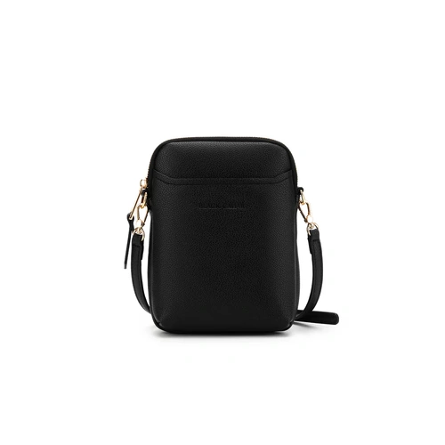 Black Caviar Mika Passport Phone Crossbody - Black