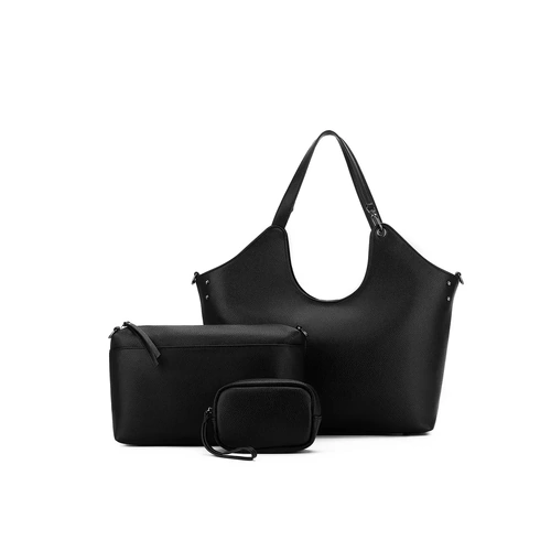 Black Caviar Rebecca 3 Piece Handbag - Black
