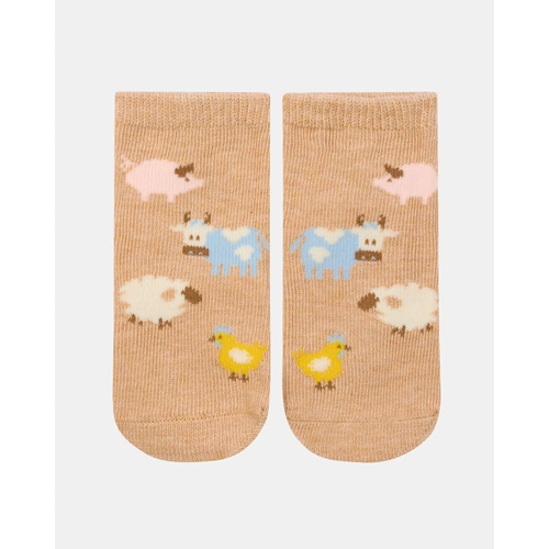 Toshi Organic Socks Ankle Jacquard - Farm Buddies