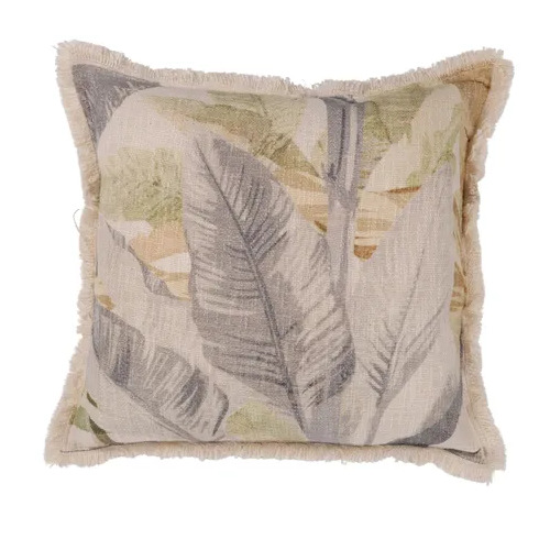 Coast to Coast Aeraki Cotton Cushion 50cm - Blue /Natural
