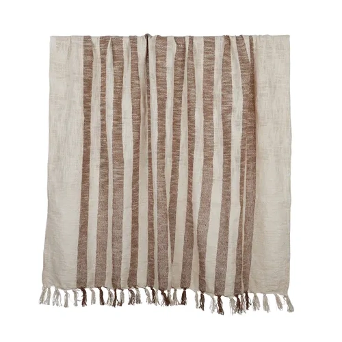 Coast to Coast Montauk Cotton Throw 125x150cm - Cocoa