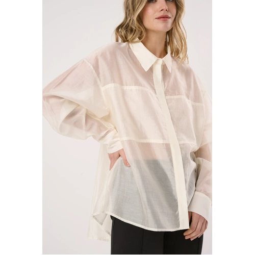 Sass Val Oversized Shirt - White