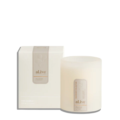 Al.ive Body Soy Candle - Sea Cotton & Coconut